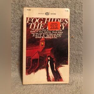 Fog Hides the Fury by Paula Minton - Vintage Paperback, Red & Cream Cover